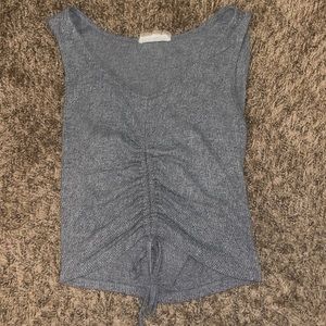 Gray Cropped Tank